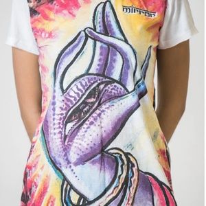 New Sure Design Buddha Hand Cotton T-Shirt Sz M